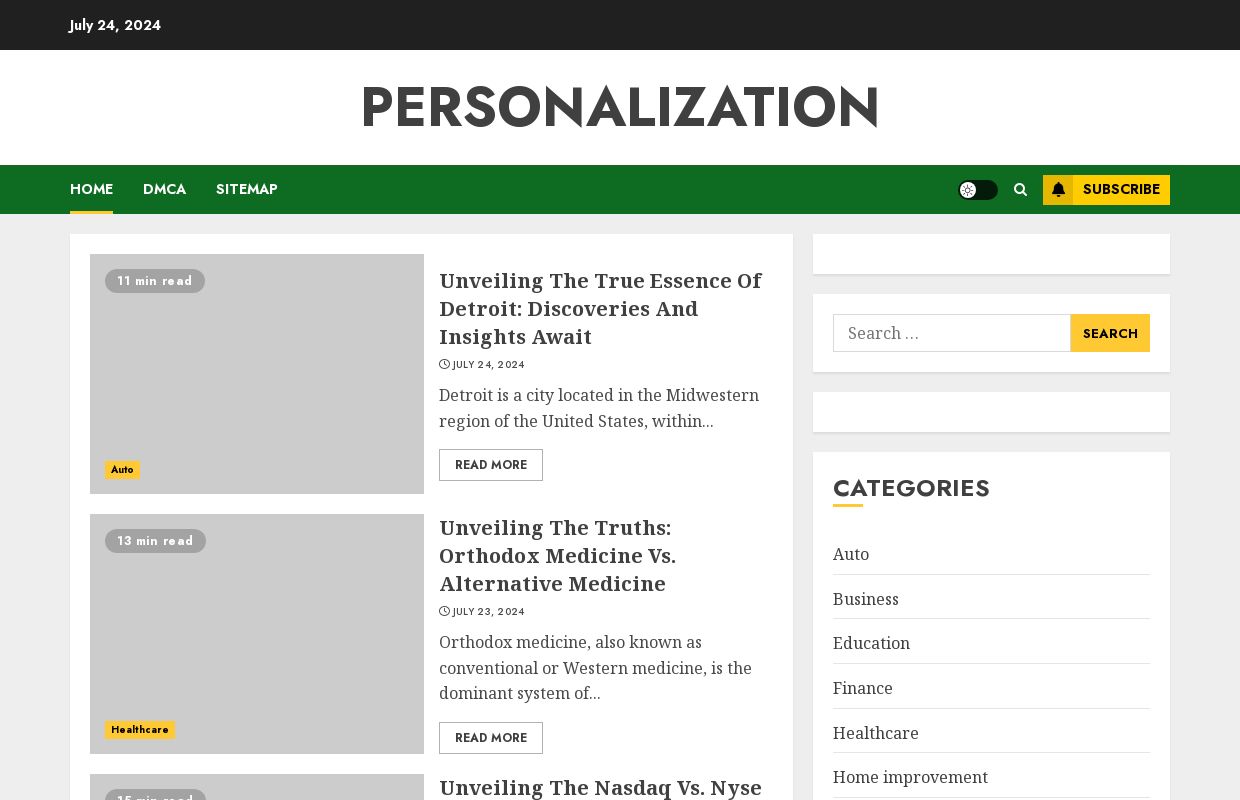 Personalization