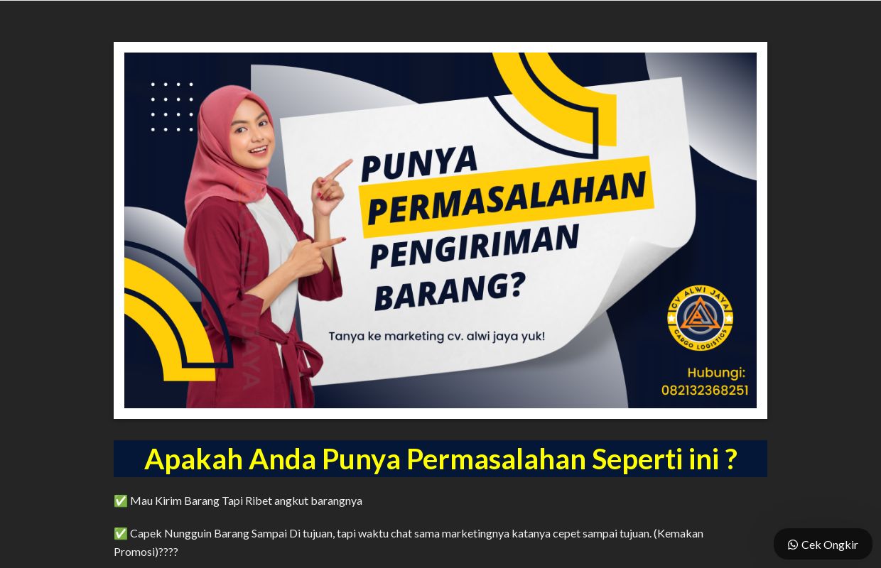 Ekspedisi Surabaya Balikpapan - Promo Pengiriman Barang - CV. Alwi Jaya