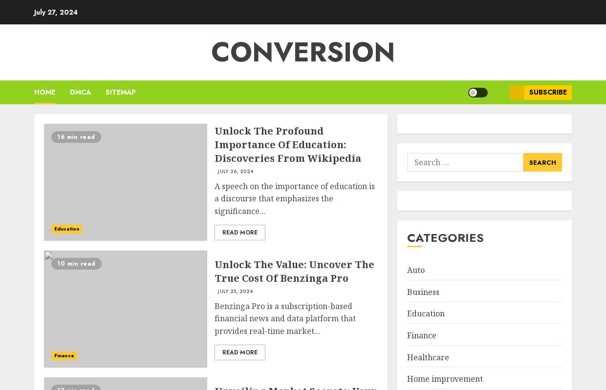 Conversion