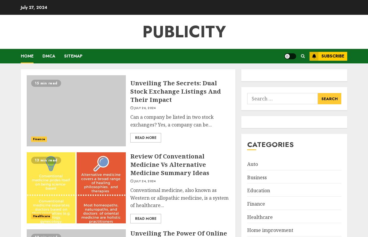 Publicity
