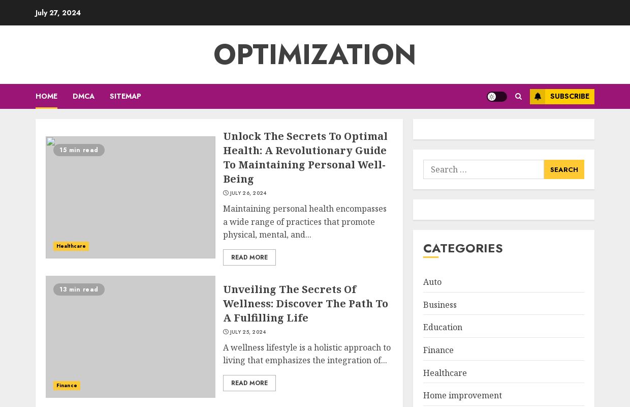 Optimization