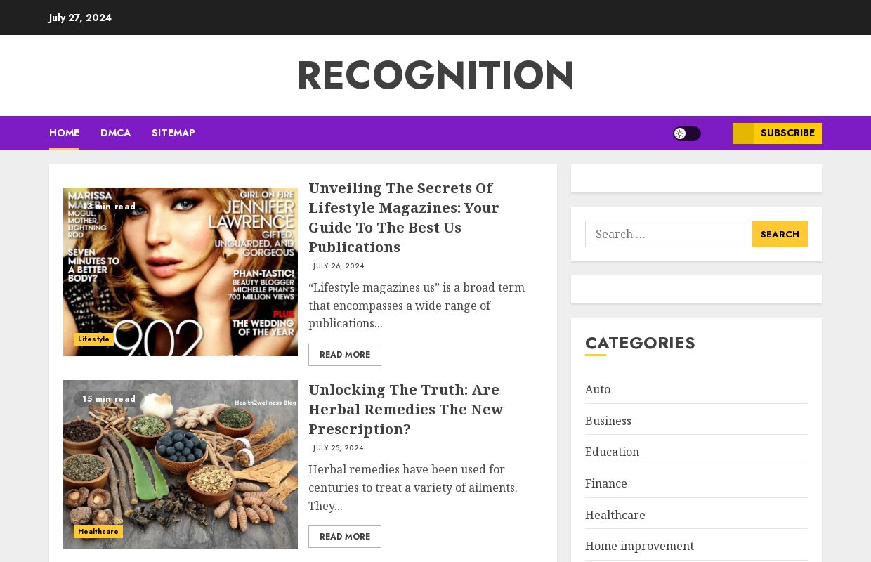 Recognition