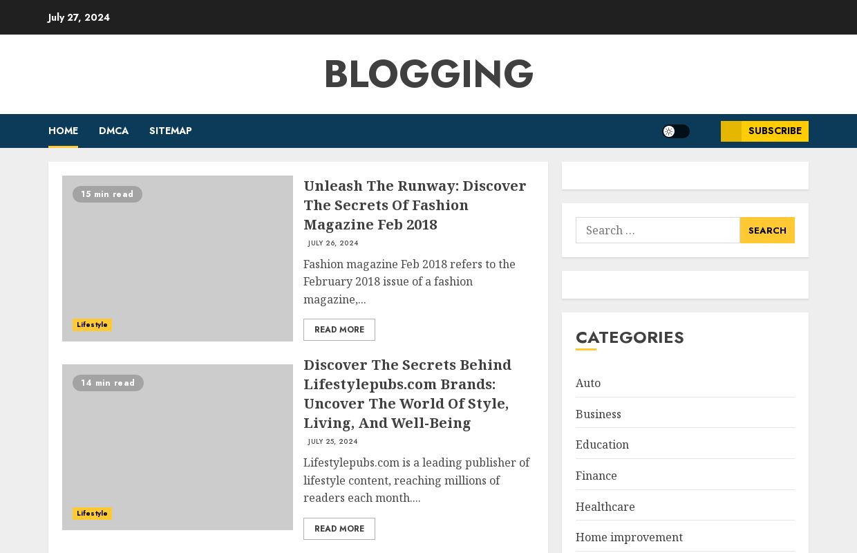 Blogging