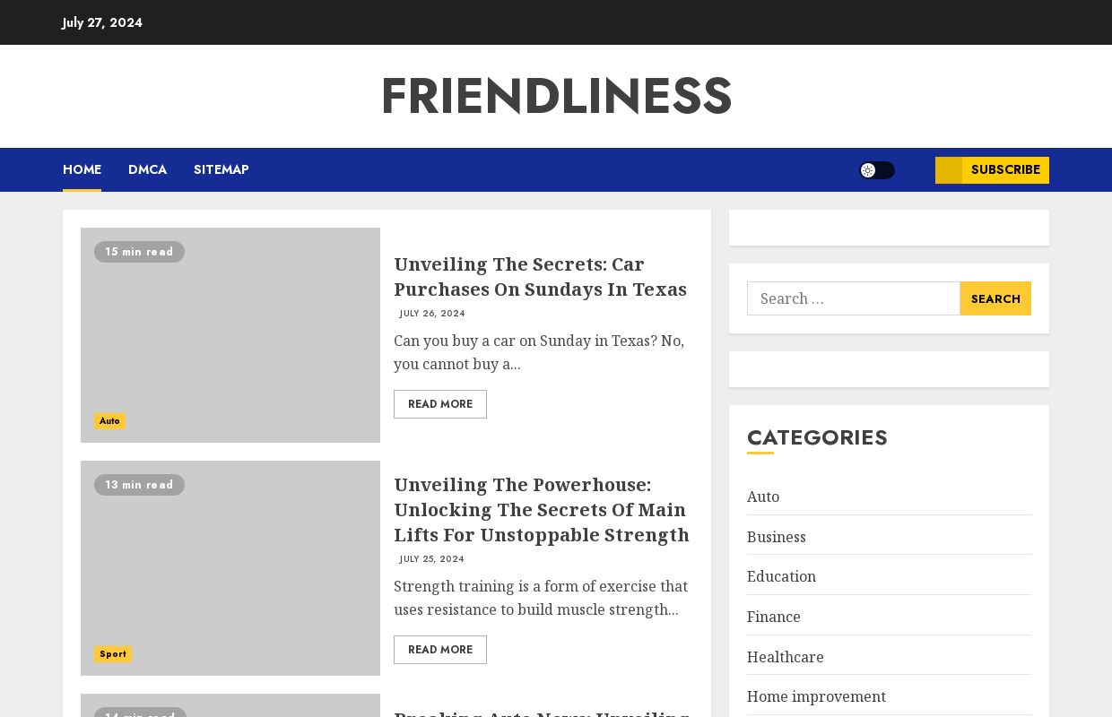 Friendliness