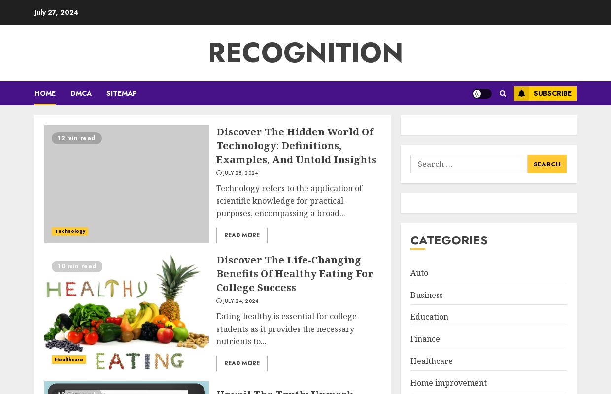 Recognition