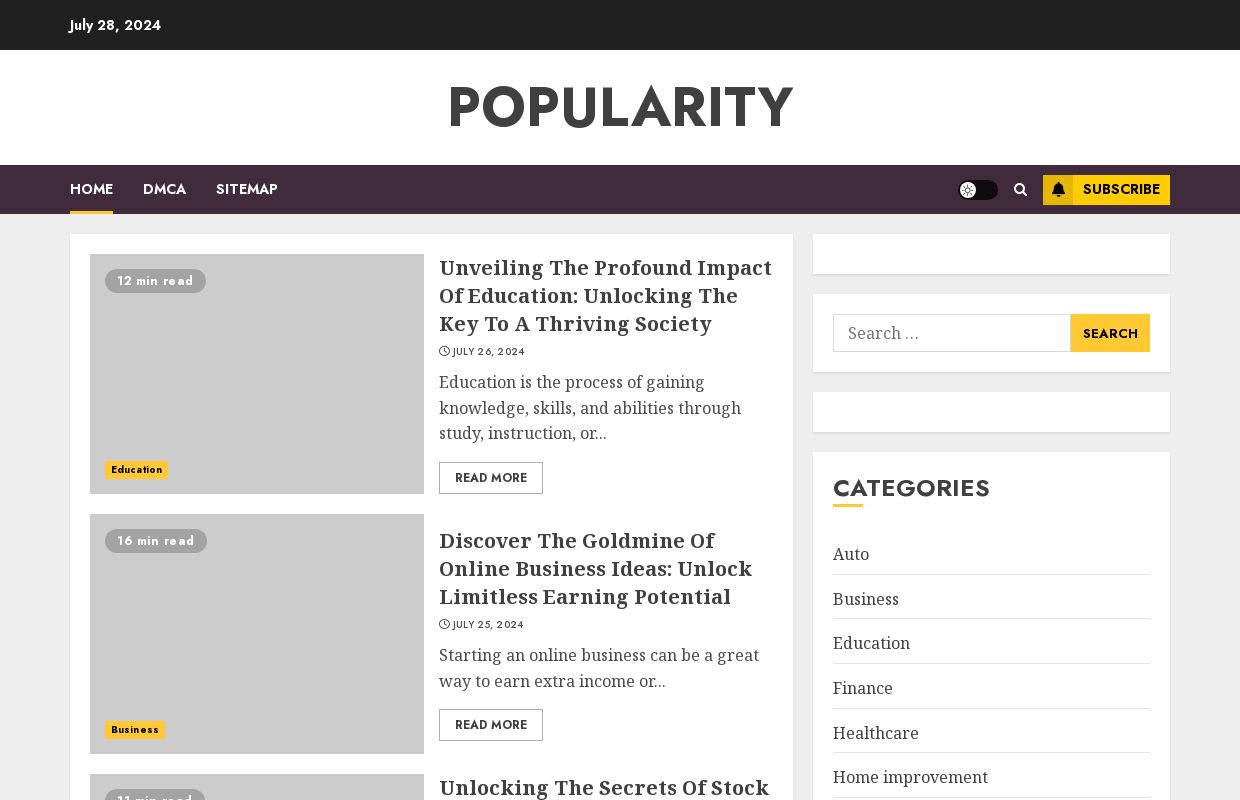 Popularity