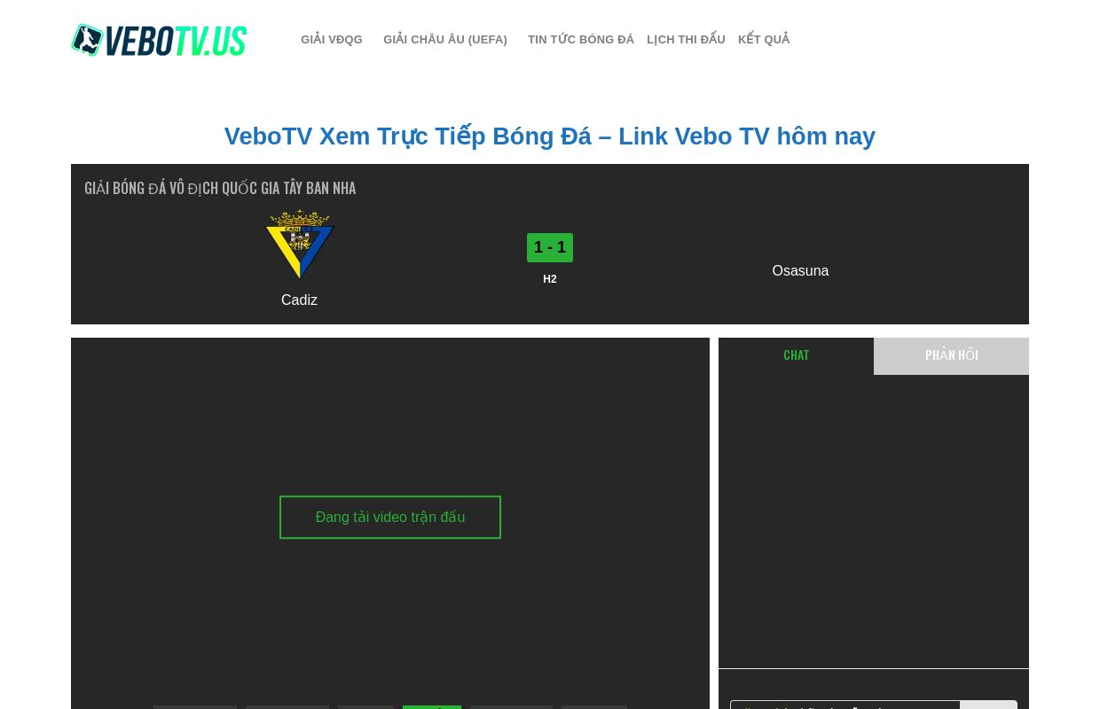 VeboTV | Link Vebo TV Trực Tiếp Bóng Đá Full HD