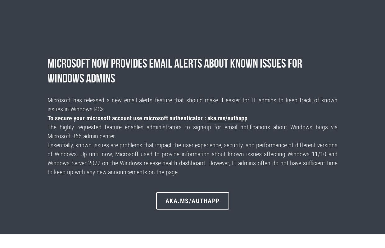 Mmicrosoft's Site on Strikingly