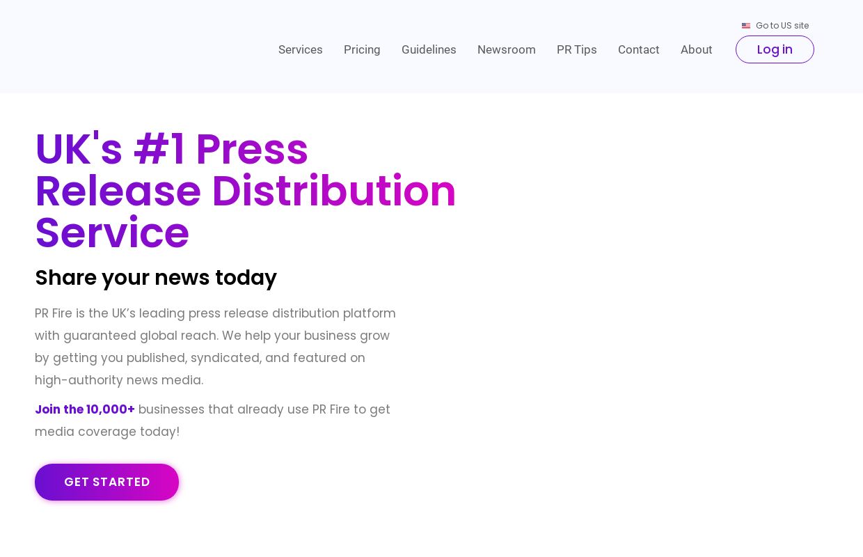 Press Release Distribution Services UK - PR Fire