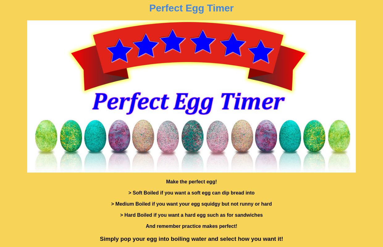 Perfect Egg Timer