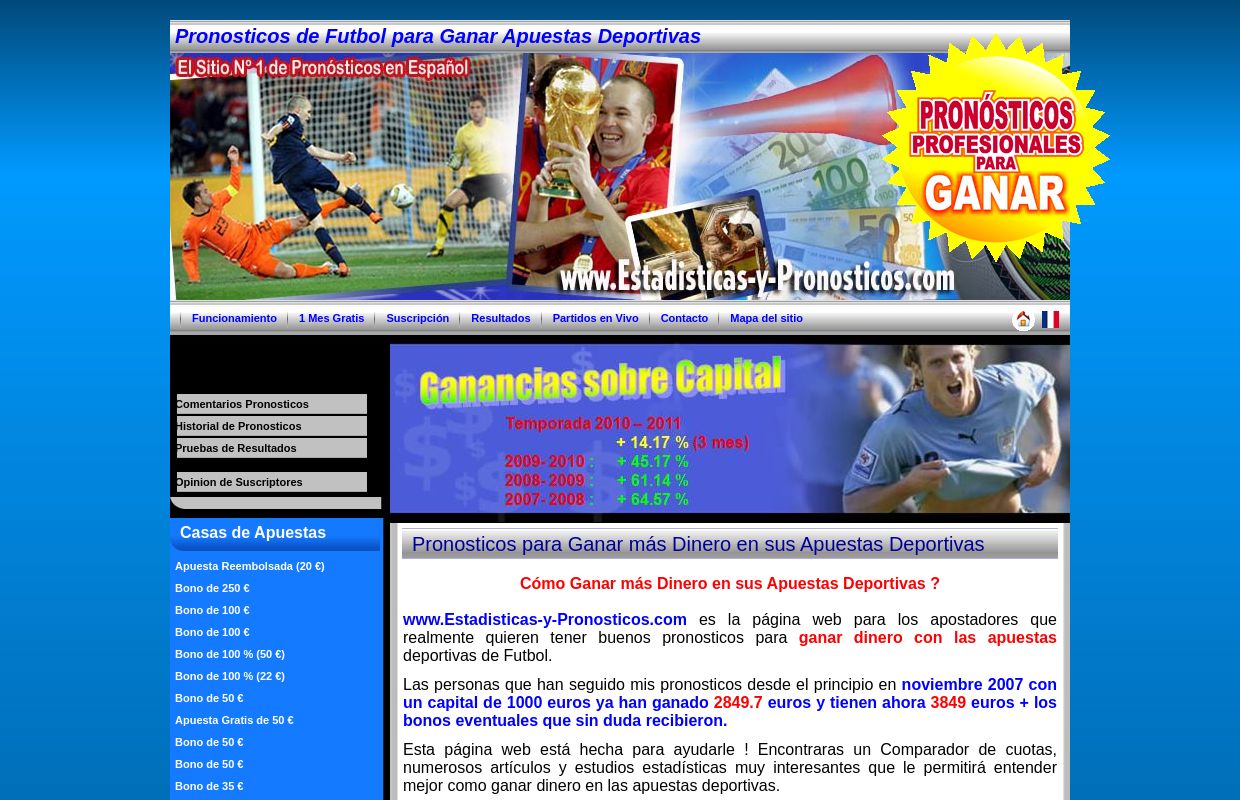 Pronosticos de Futbol para Ganar Apuestas Deportivas