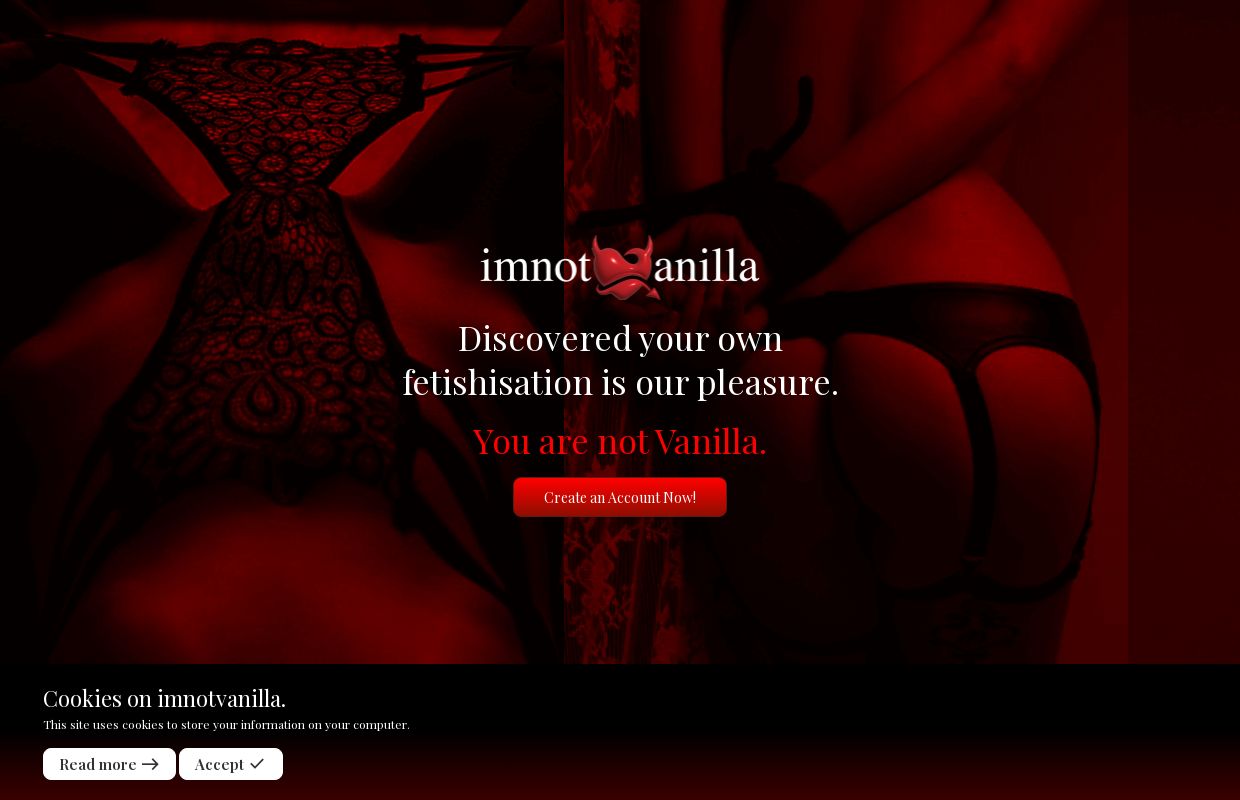 
        
        Landing Page | imnotvanilla    