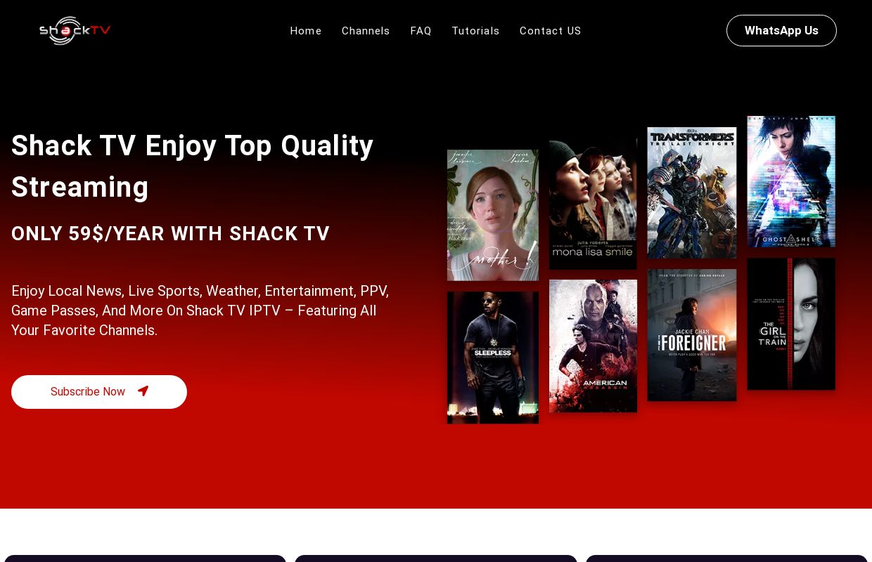 Shack TV The Top #1 IPTV Provider Services In USA, UK, CA, EU..