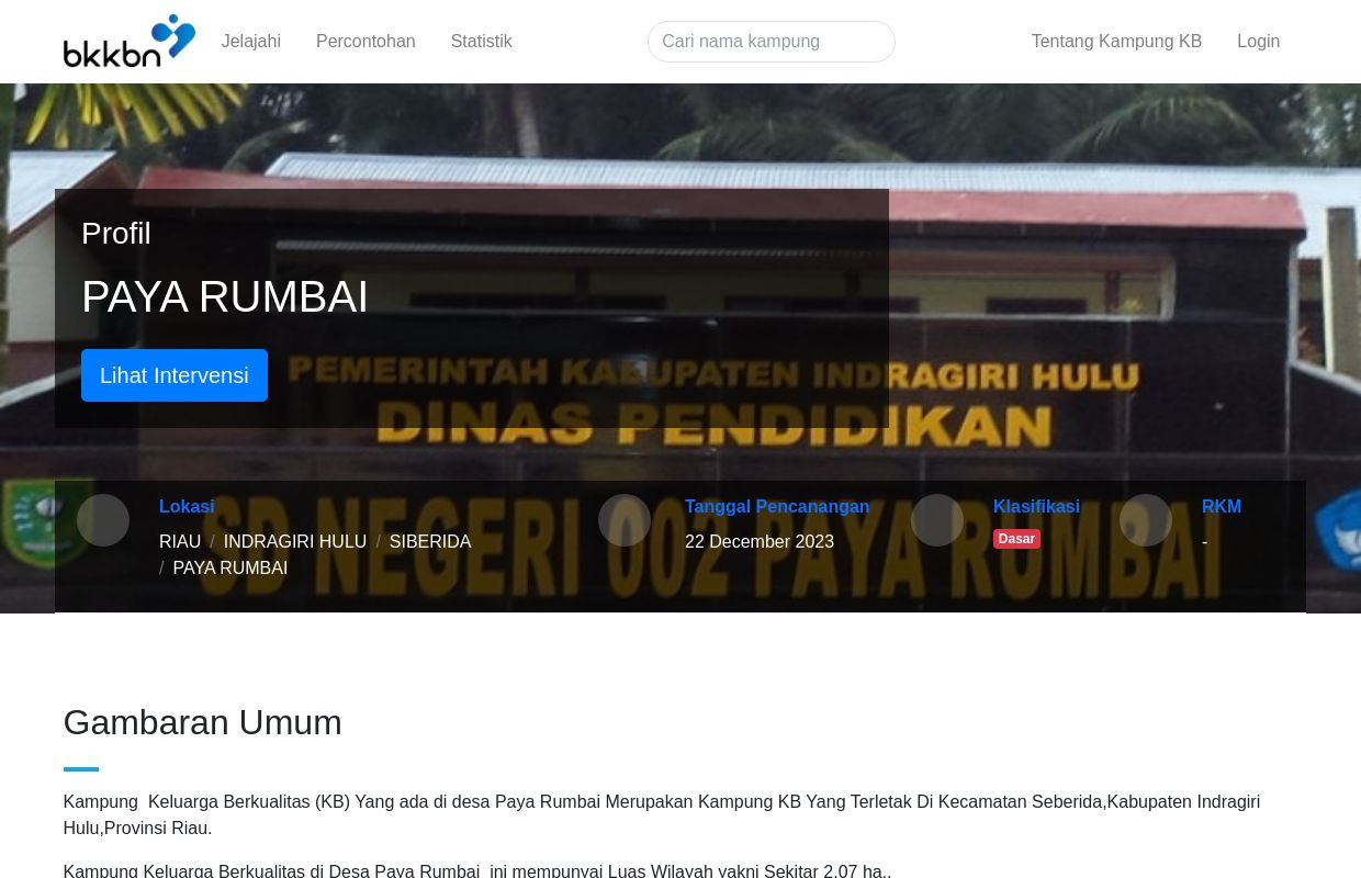  Website Resmi Desa Paya Rumbai