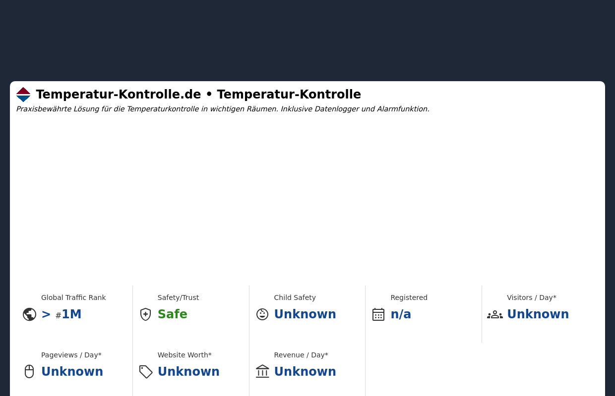 Temperatur-Kontrolle.de - Didactum | Erprobte Lösungen in Sachen Temperaturkontrolle