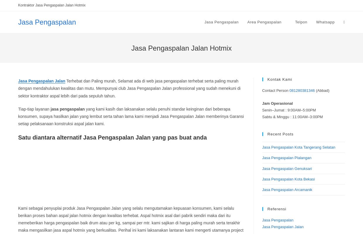 Jasa Pengaspalan Jalan Hotmix Murah - Cepat Rapi Bergaransi