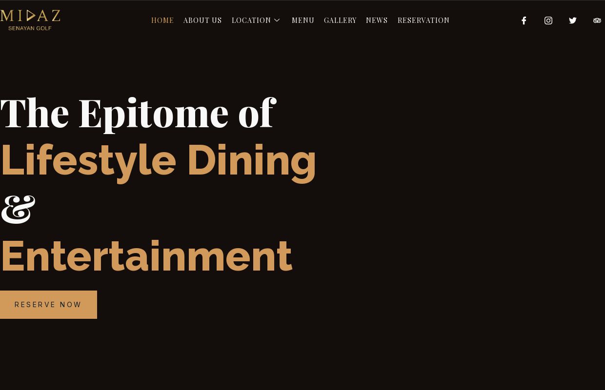 Best Restaurant and Lounge in Jakarta - Midaz