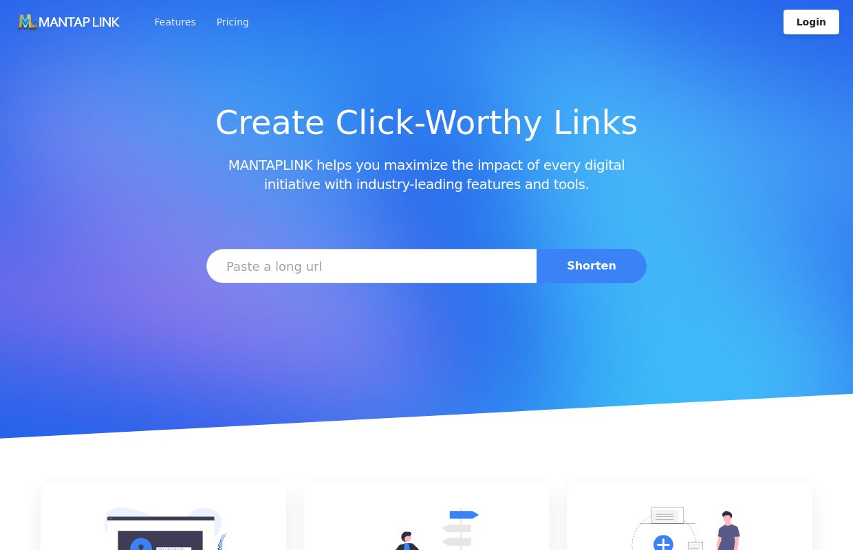Mantaplink - URL Shortener.