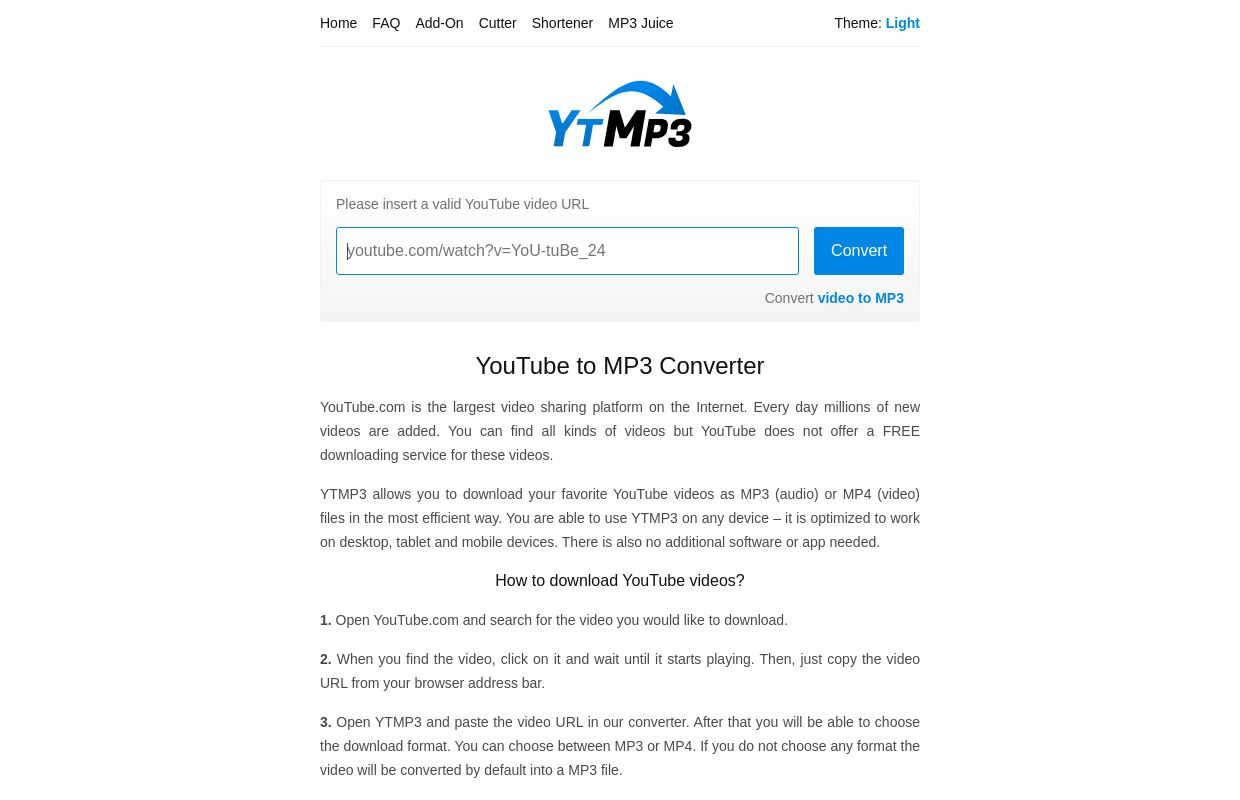 YTMP3 - YouTube to MP3 Converter