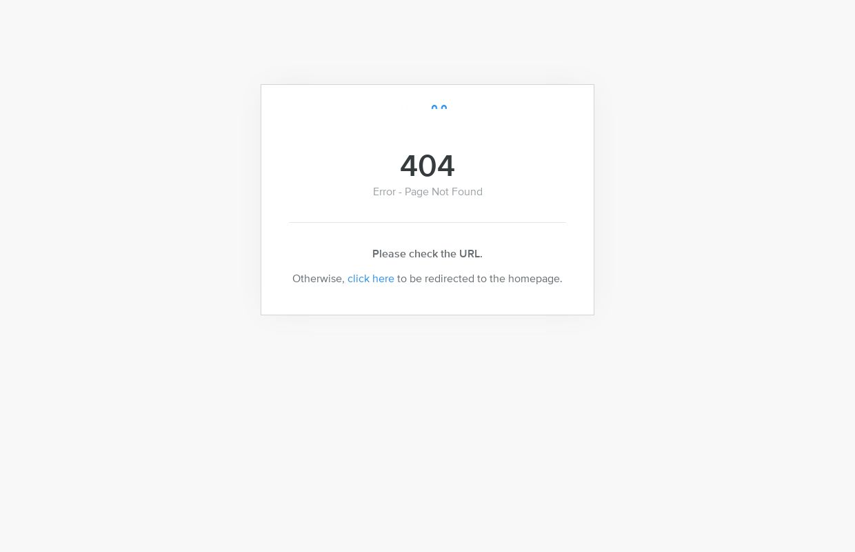 404 - Page Not Found