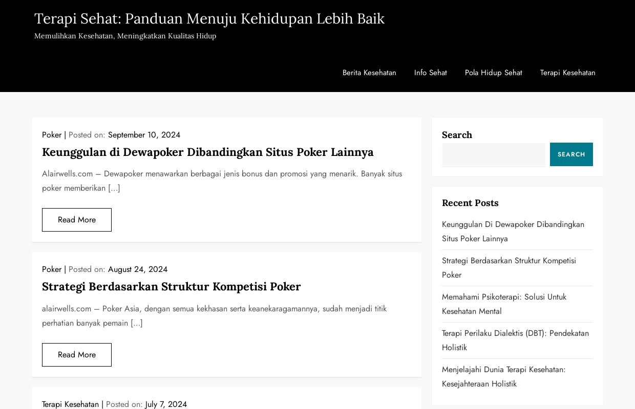 Terapi Sehat: Panduan Menuju Kehidupan Lebih Baik