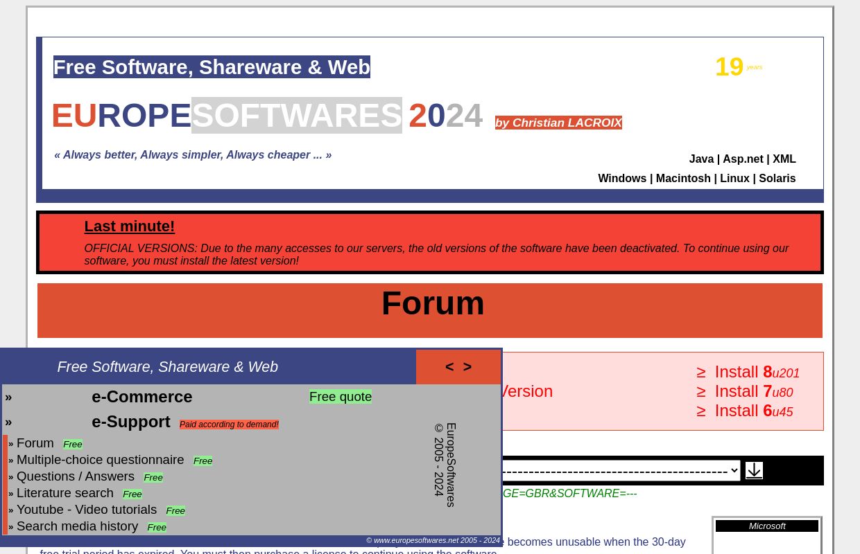 EuropeSoftwares.NET | Forum [GBR2024]