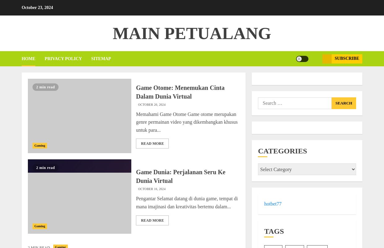 Main petualang