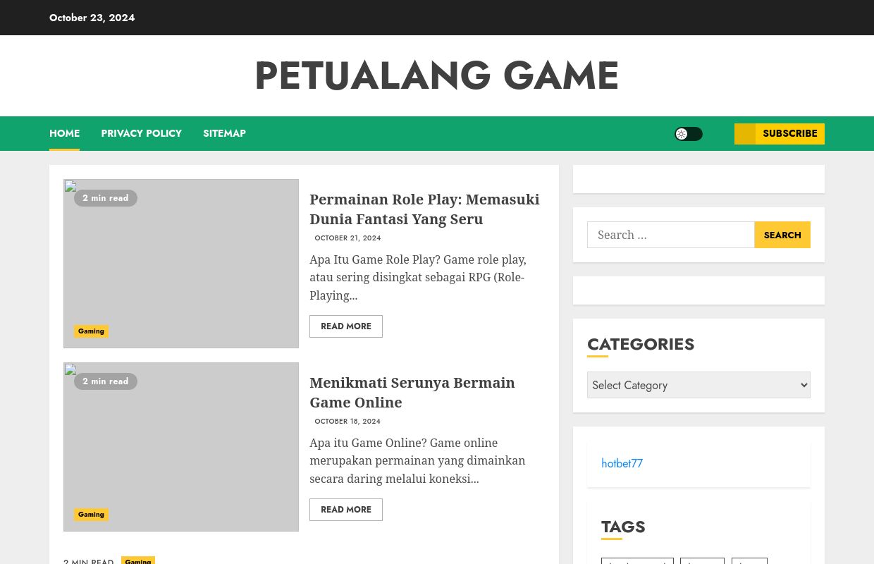 Petualang game