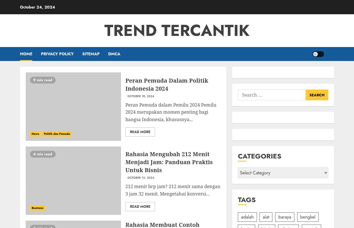 Trend tercantik