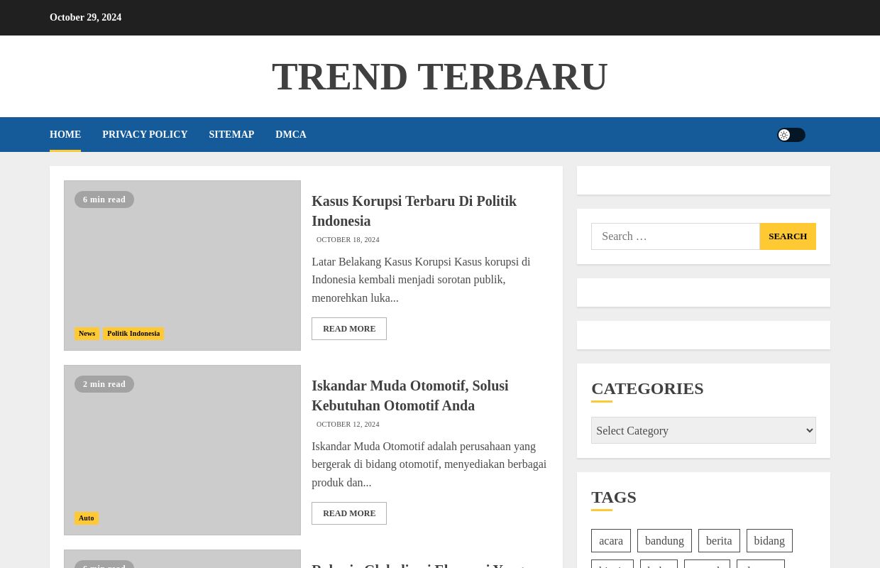 Trend terbaru