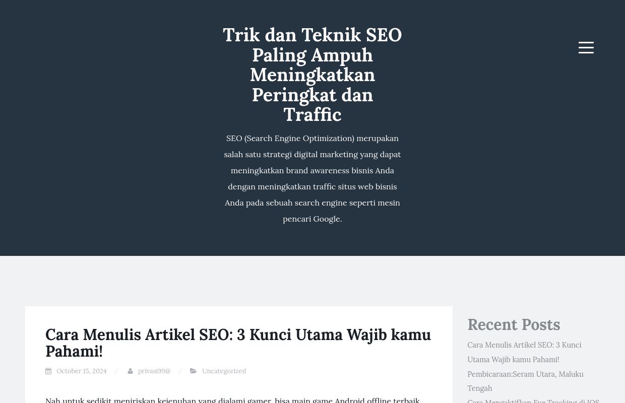 Trik dan Teknik SEO Paling Ampuh Meningkatkan Peringkat dan Traffic