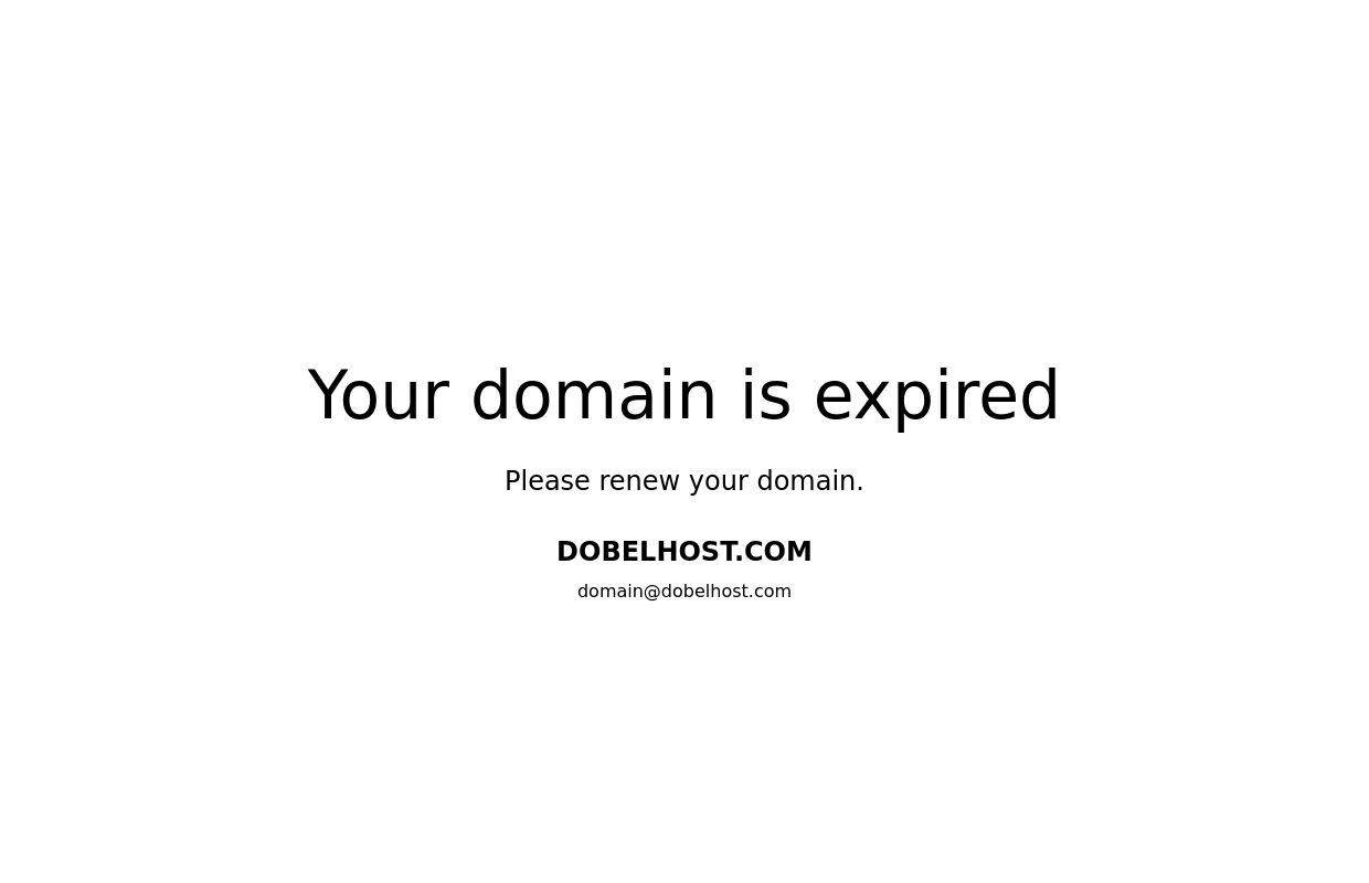 Your domain is expired
