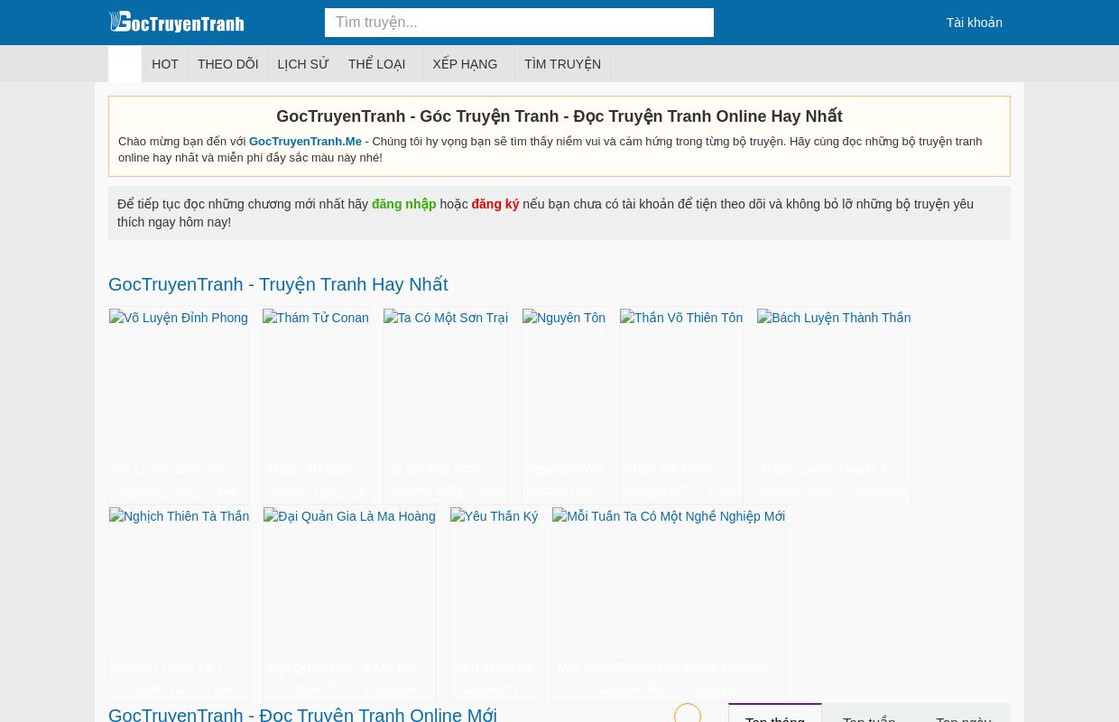 GocTruyenTranh - Góc Truyện Tranh - Đọc Truyện Tranh Online Hay Nhất