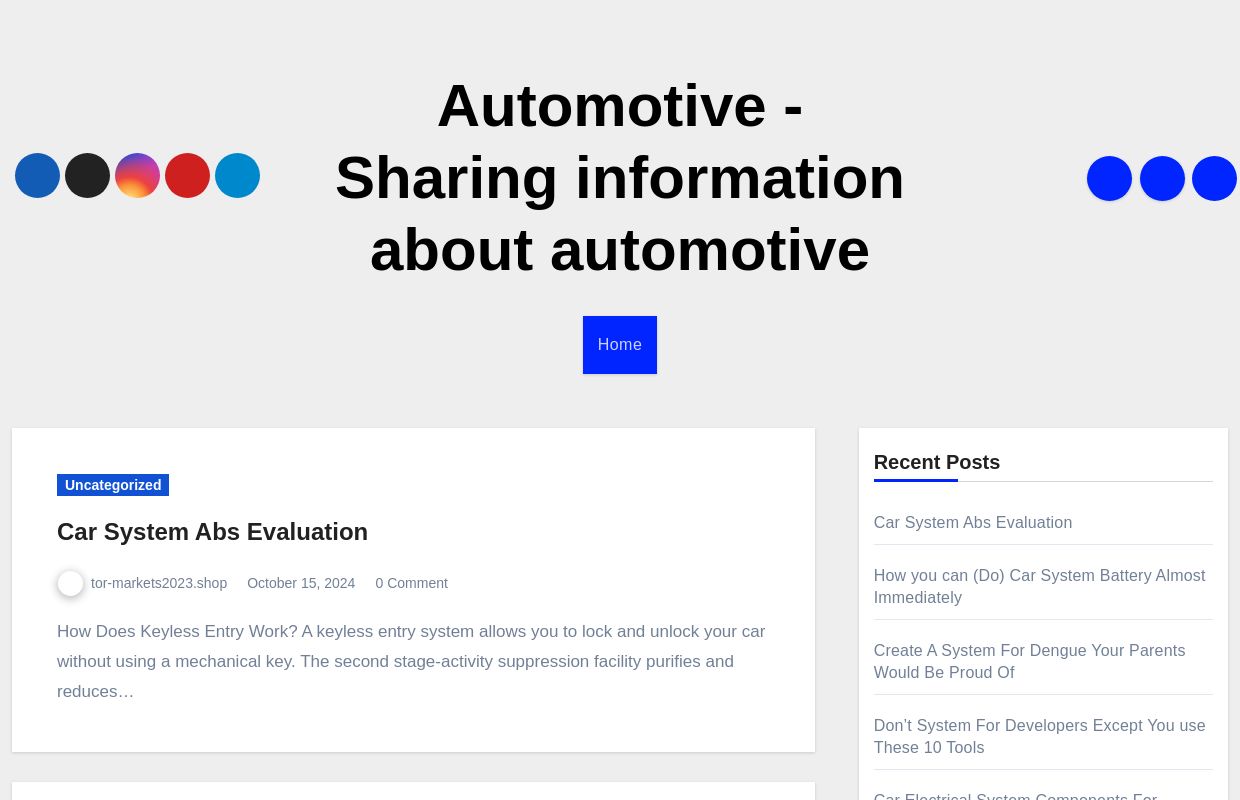 Automotive - Sharing information about automotive -