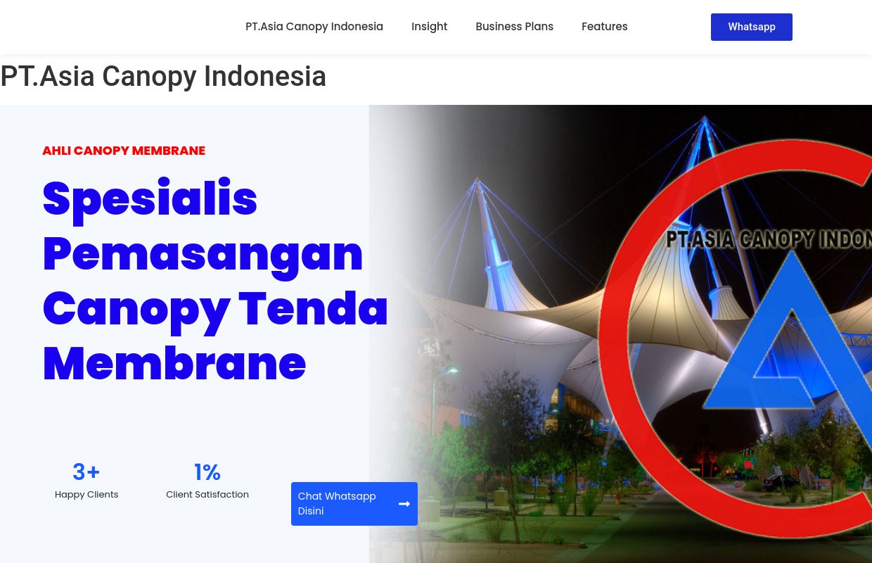 Spesialis Tenda Membrane - PT Asia Canopy Indonesia