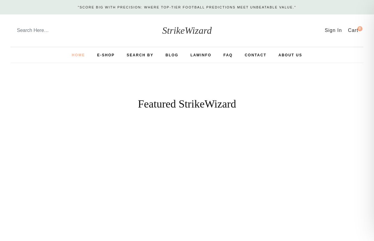 StrikeWizard - 30/11/2024 StrikeWizard Home - StrikeWizard Top-Tier Football Predictions