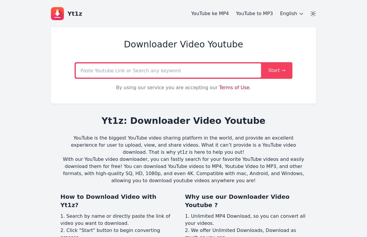 Yt1z: Free Download Video Youtube Downloader Online (1080p) - YT1z