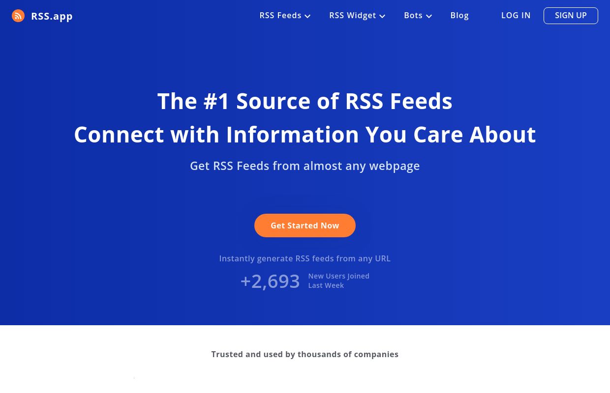 RSS Feed Generator, Create RSS feeds from URL