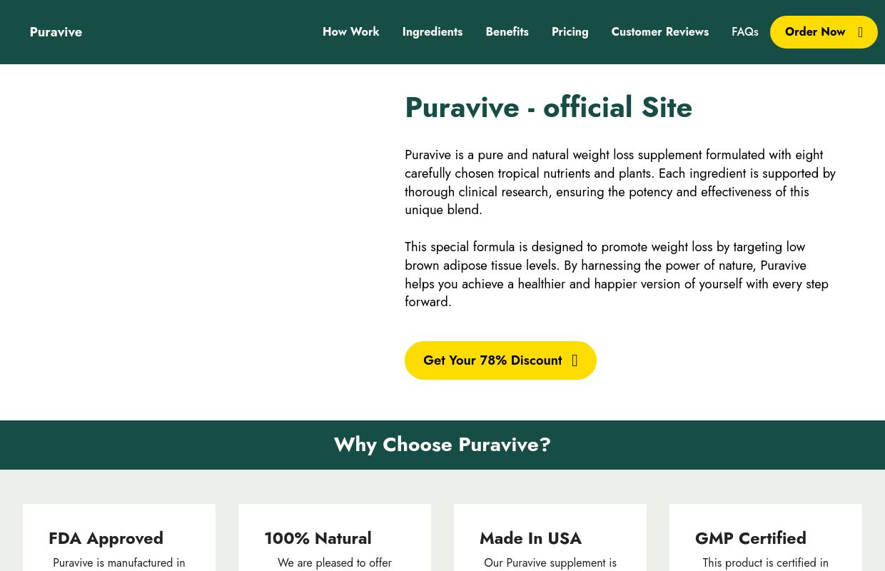 Puravive™ - Official Site | Natural & Effective Weight Loss Solution