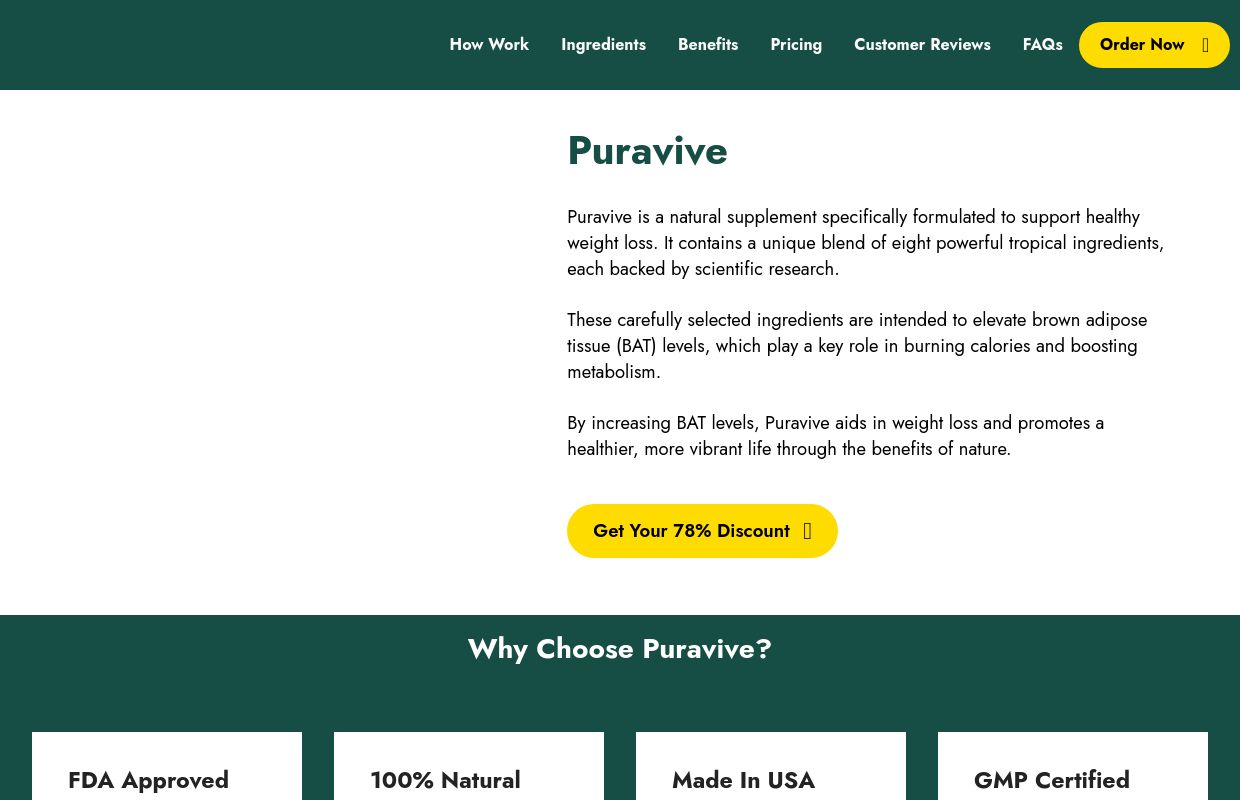 Puravive™ | OFFICIAL SITE - Boost Weight Loss Naturally | Buy Now