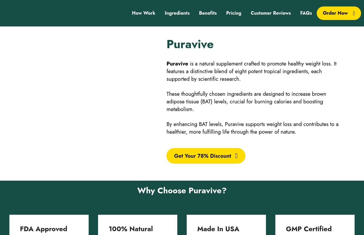 Puravive™ | Natural Weight Loss Supplement | OFFICIAL WEBSITE
