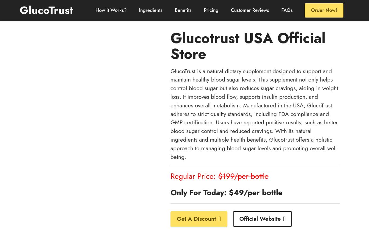 GlucoTrust™ Official | Effective Blood Sugar Management