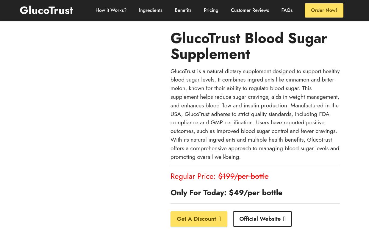 GlucoTrust™ | Help Support Your Blood Sugar Naturally