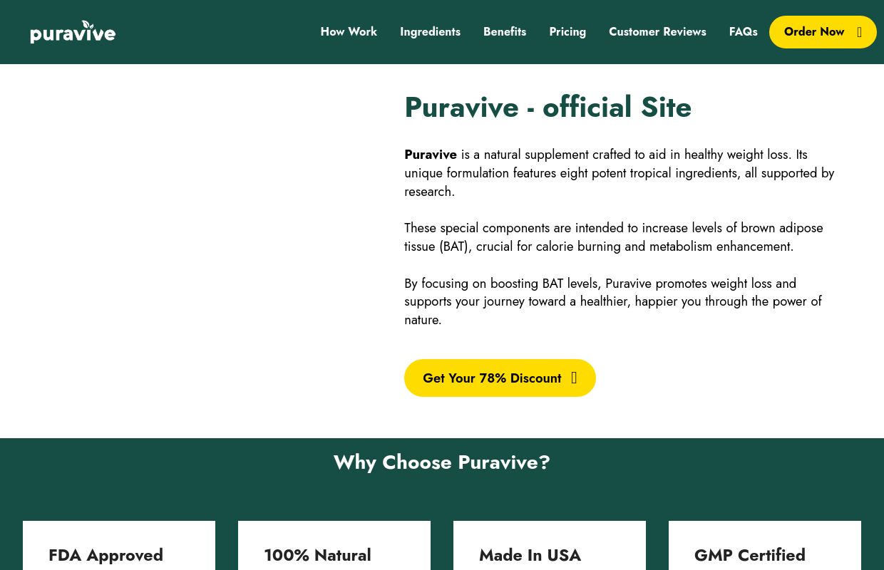 Puravive™ - Trusted Weight Loss Formula | Buy Now