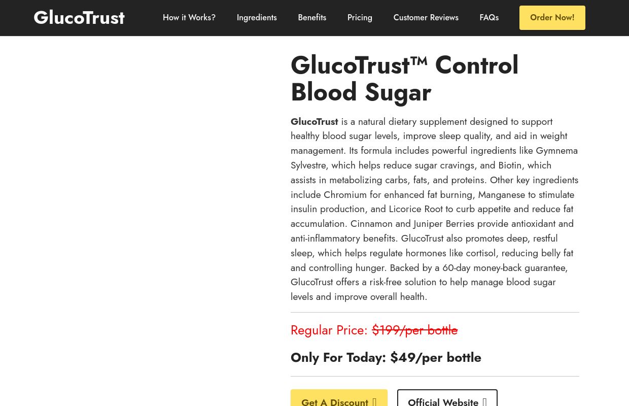 GlucoTrust™ | Control Blood Sugar & Support Overall Health