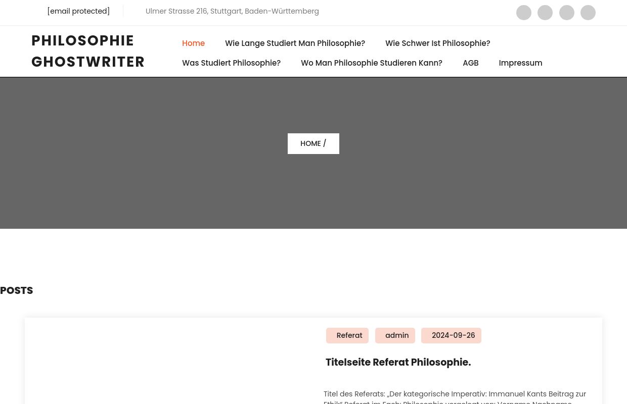 Philosophie ghostwriter
