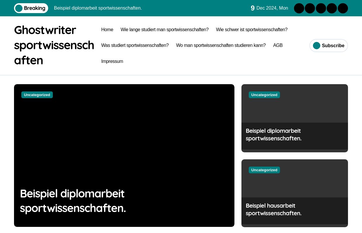 Ghostwriter sportwissenschaften