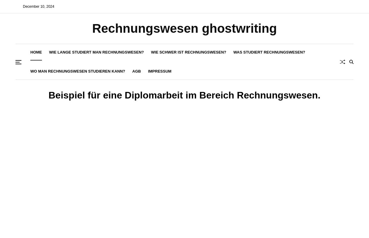 Rechnungswesen ghostwriting