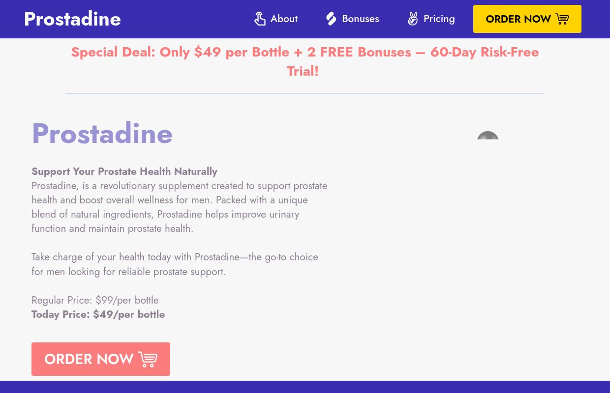 Prostadine® | OFFICIAL WEBSITE | Prostate Health Booster