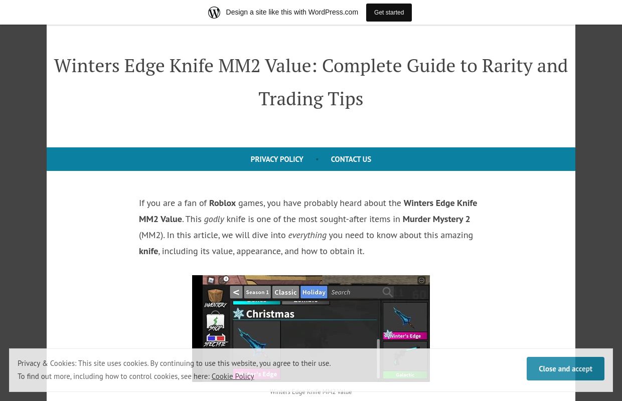Winters Edge Knife MM2 Value: Complete Guide to Rarity and Trading Tips